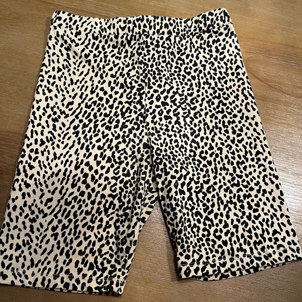 Leopard print biker shorts size XS